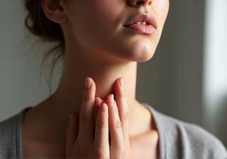 Person practicing vocal exercises